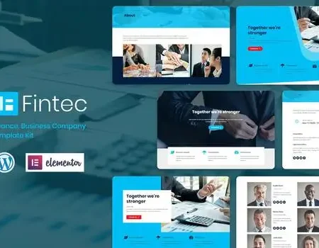 Fintec – Finance, Business Company Elementor Template Kit