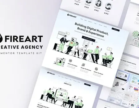 Fireart – Creative Agency Elementor Template Kit