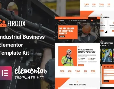Firoox – Industrial Business Elementor Template Kit