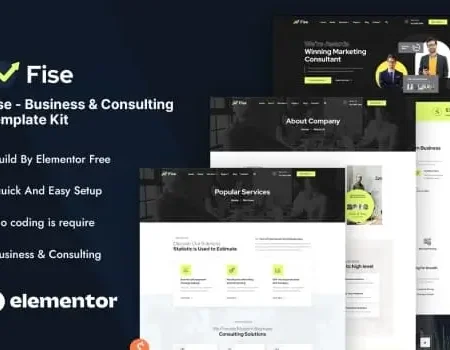 Fise – Business & Consulting Elementor Template Kit