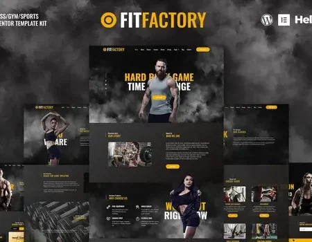 Fit Factory – Fitness Gym Elementor Template Kit