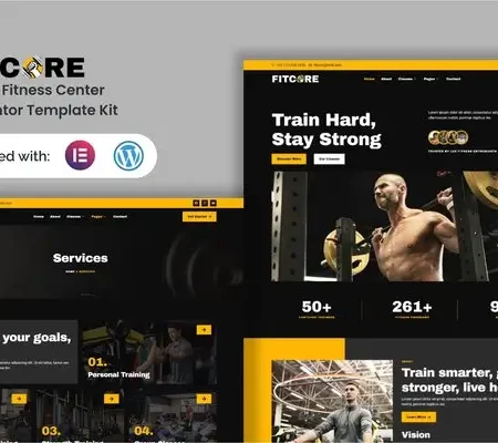 Fitcore – Gym & Fitness Center Elementor Template Kit