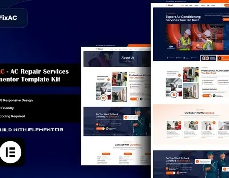 FixAC – AC Repair Services Elementor Template Kit