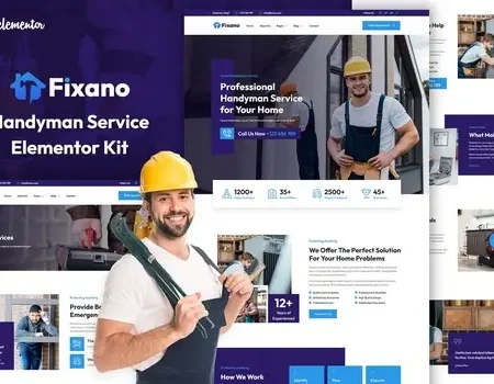 Fixano – Handyman Services Elementor Template Kit