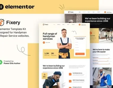 Fixery – Handyman & Repair Services Elementor Template Kit