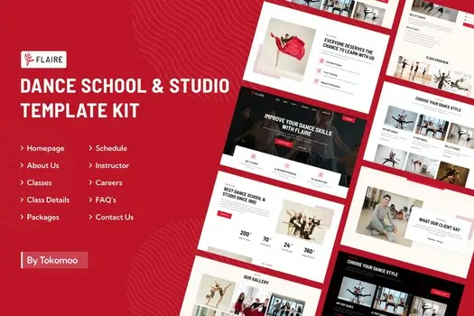 flaire-dance-school-studio-elementor-template-kit-1 flaire dance school studio elementor template kit 1