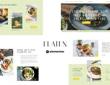 Flaten – Restaurant & Catering Services Elementor Template Kit