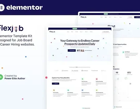 Flexjob – Job Board & Vacancies Elementor Template Kit
