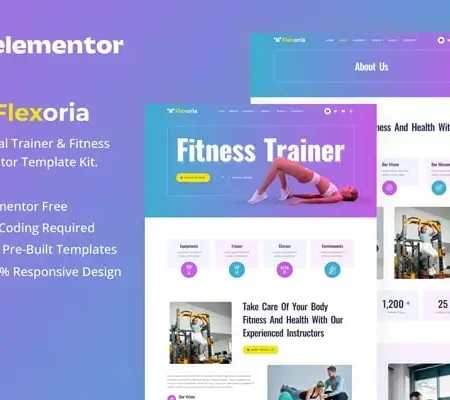 Flexoria – Personal Trainer & Fitness Elementor Template Kit