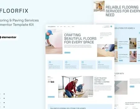 Floorfix – Paving & Flooring Services Elementor Pro Template Kit