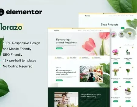 Florazo – WooCommerce Florist & Flower Shop Elementor Template Kit