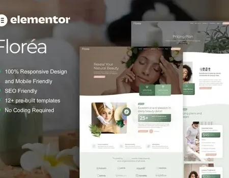 Florea – Beauty Care Services Elementor Pro Template Kit