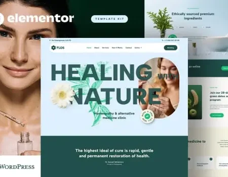 Flos – Alternative Medicine & Holistic Health Elementor Template Kit