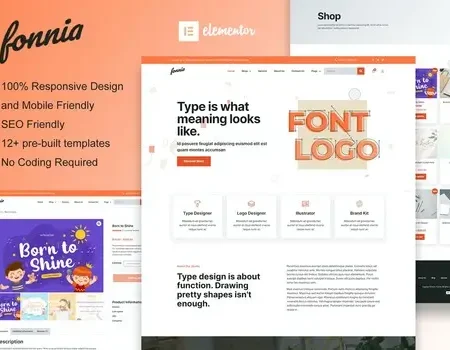 Fonnia – Digital Product Store Elementor Template Kit