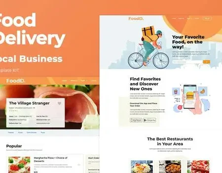 FoodDelivery – Local Business Elementor Template Kit