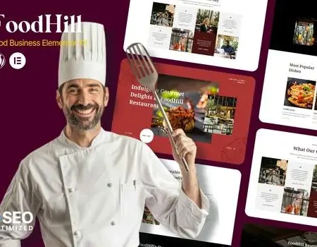 FoodHill – Restaurant Elementor Template Kit
