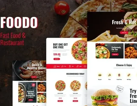 Foodo – Fast Food & Pizza Elementor Template Kit