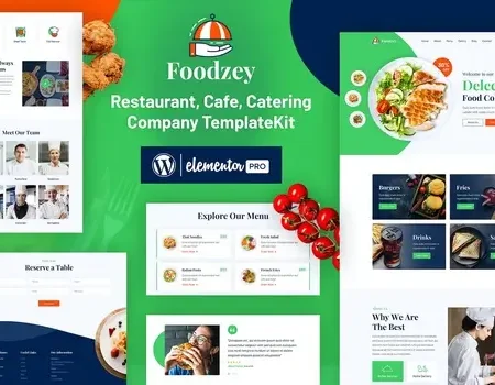 Foodzey – Restaurant Elementor Template Kit