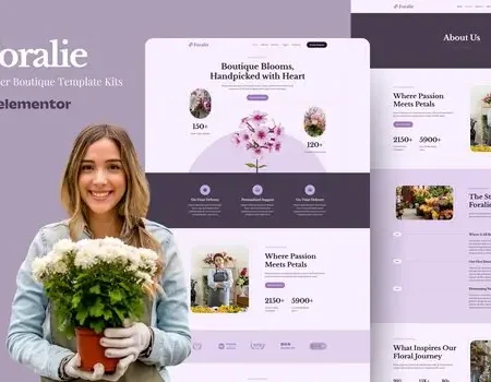 Foralie – Flower Boquete Elementor Template Kits