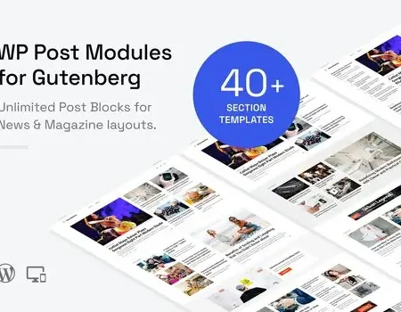 WP Post Modules for News & Magazine (Gutenberg)