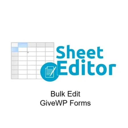 WP Sheet Editor – Bulk Edit GiveWP Forms Pro