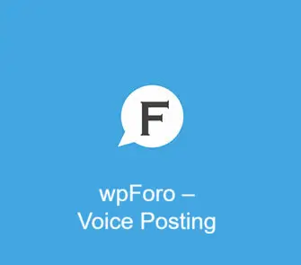 wpForo – Voice Posting