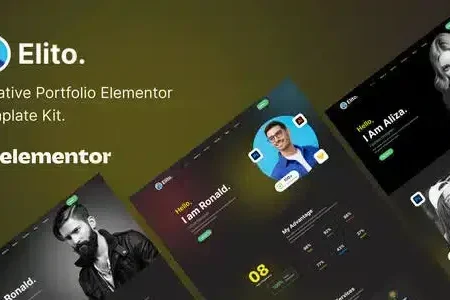 Elito – Creative Portfolio Elementor Template Kit