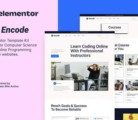 Encode – Online Programming & Computer Science Course Elementor Template Kit