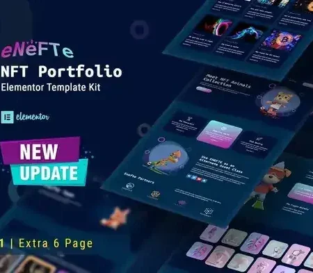 Enefte – NFT Portfolio Elementor Template Kit