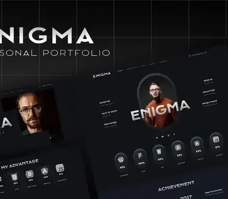 Enigma – Personal Portfolio Elementor Template Kit