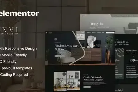 Envi – Interior Design & Architecture Elementor Template Kit