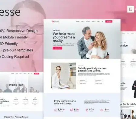 Esse – Life Coach & Consulting Elementor Template Kit