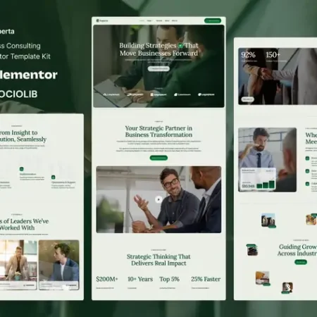 Experta – Business Consulting Elementor Template Kit