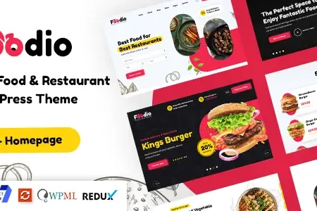 Foodio – Fast Food Restaurant WordPress Theme