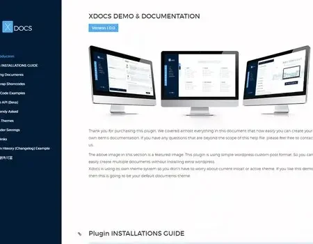 X Docs WordPress Product Documentation Creator