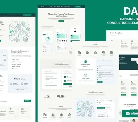 Dana – Banking and Finance Consulting Elementor Template Kit