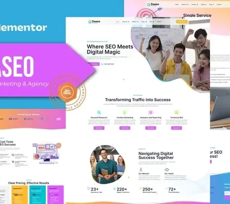 Daseo – SEO Marketing & Agency Elementor Pro Temoplate Kit