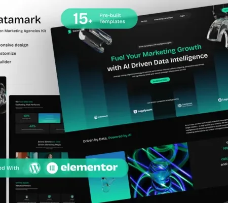 Datamark – AI & Data Driven Marketing Agencies Elementor Template Kit
