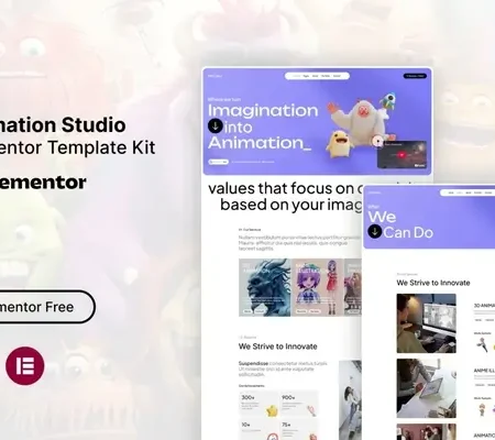 Debv – Animation Studio Elementor Template Kit