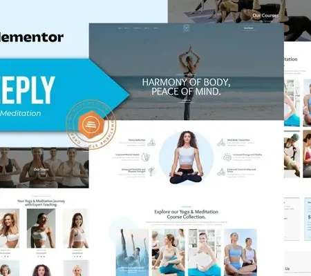 Deeply – Yoga & Meditation Elementor Template Kit