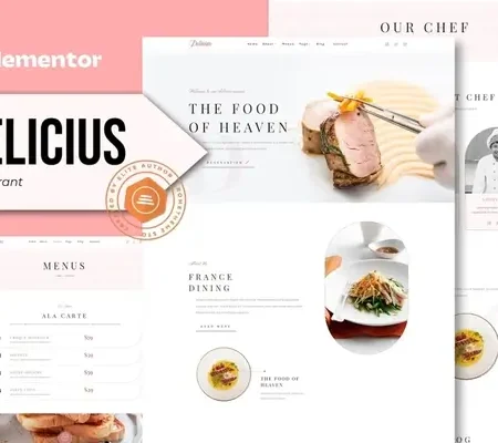 Delicius – Restaurant Elementor Template Kit