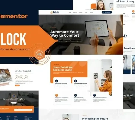 Delock – Smart Home Automation Elementor Template Kit