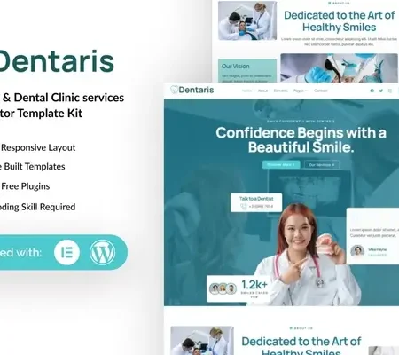 Dentaris – Dentis & Dental Clinic Service Elementor Template Kit