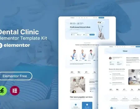 Dentcys – Dental Clinic Elementor Template Kit