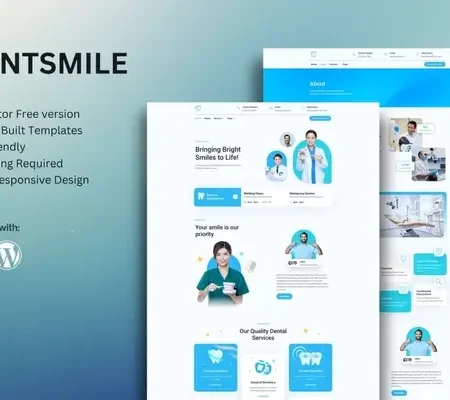 Dentsmile – Dentist & Dental Clinic Elementor Template Kit