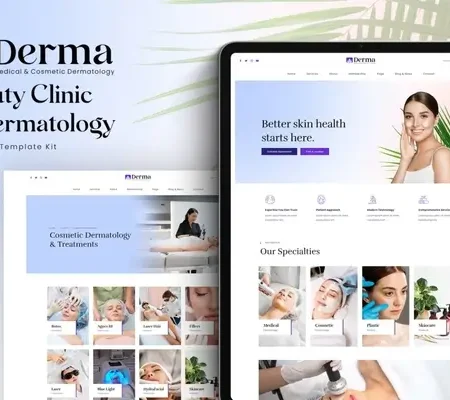 Derma – Beauty Clinic & Dermatology Elementor Template Kit
