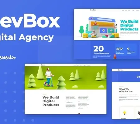 DevBox — Creative Digital Agency Elementor Template Kit