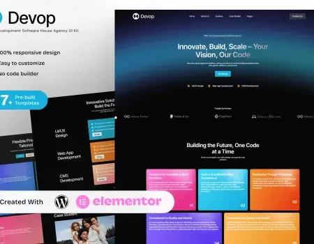 Devop – App Development & Software House Elementor Template Kit