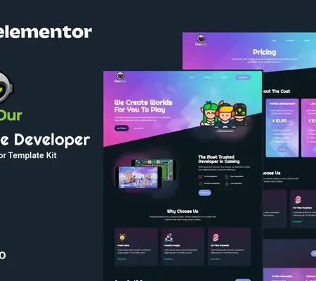 Devour – Game Developer Elementor Template Kit