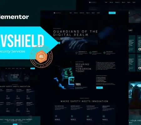 Devshield – Cybersecurity Services Elementor Pro Template Kit